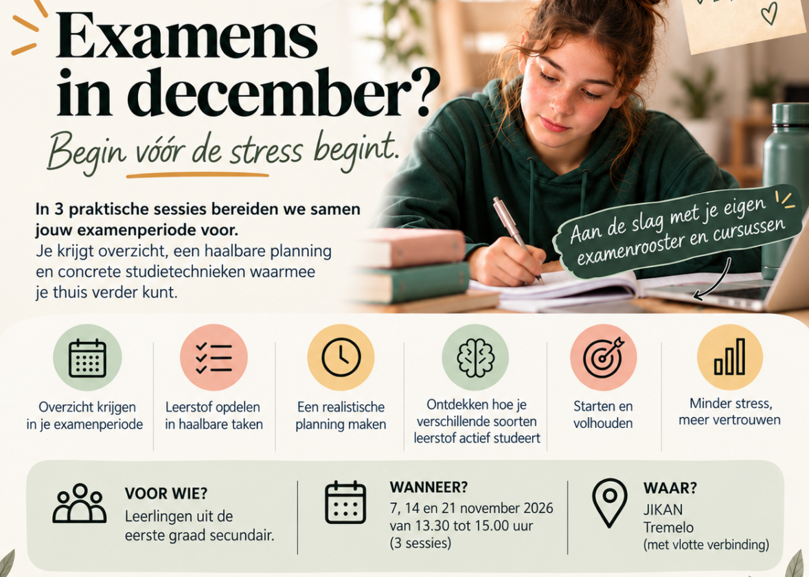 Examens in december: 11 supertips om je tiener te helpen bij examenstress